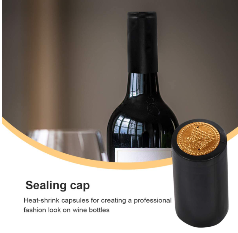 Custom Size Clear PVC Plastic Heat Shrink Capsules for Wine and Liquor Bottle Closures