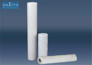 China Bleached Cotton String Wound Filter Cartridge , Glass Fiber Pre Filter Cartridge wholesale
