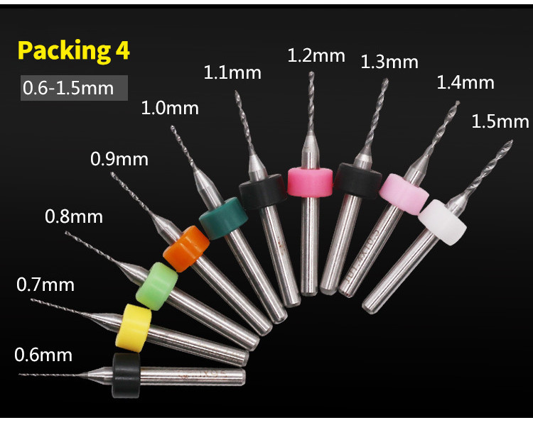 PCB FPC Tungsten Circuit Board Drill Bits 0.15mm 0.25mm 0.30mm​