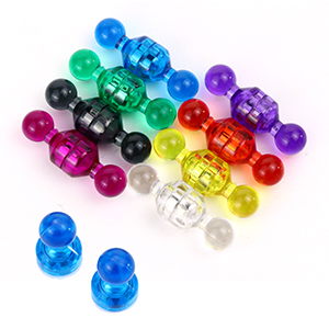 11mm Dia Pot Shape Magnetic Push Pins for Office Maps in Colorful Design
