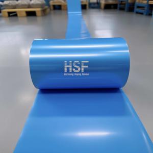 China 70uM Blue Mono Oriented Polypropylene Film Roll Against Moisture wholesale