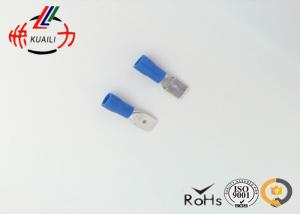 China Durable Brass Plating Tin Quick Disconnect Terminals , Cable Lugs Blue wholesale