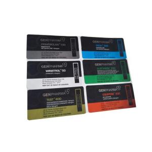 China CMYK Holographic Laser PET vial Vial Labels wholesale