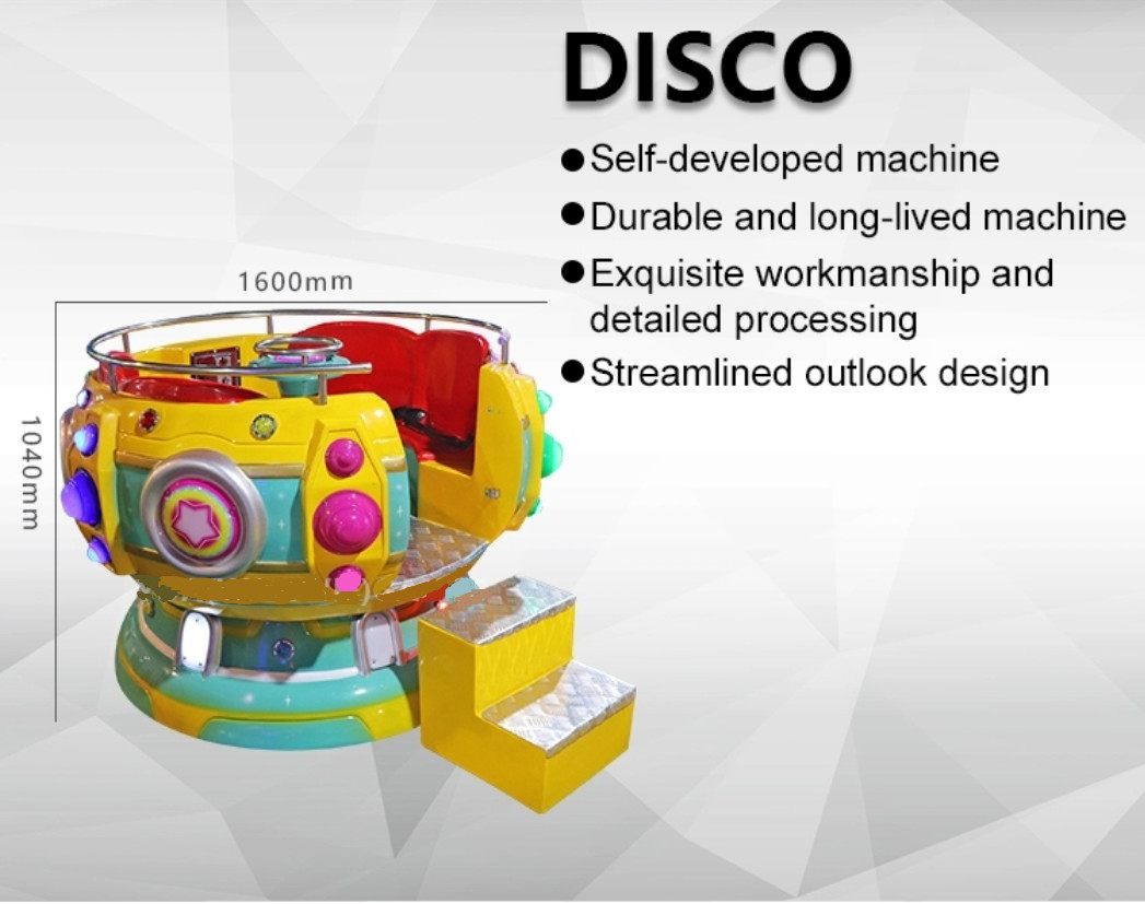 Disco Swing Kids Arcade Machine Mini Rotate Ride