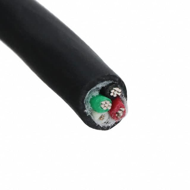 Alpha Wire CABLE 4COND 18AWG BLACK 100'