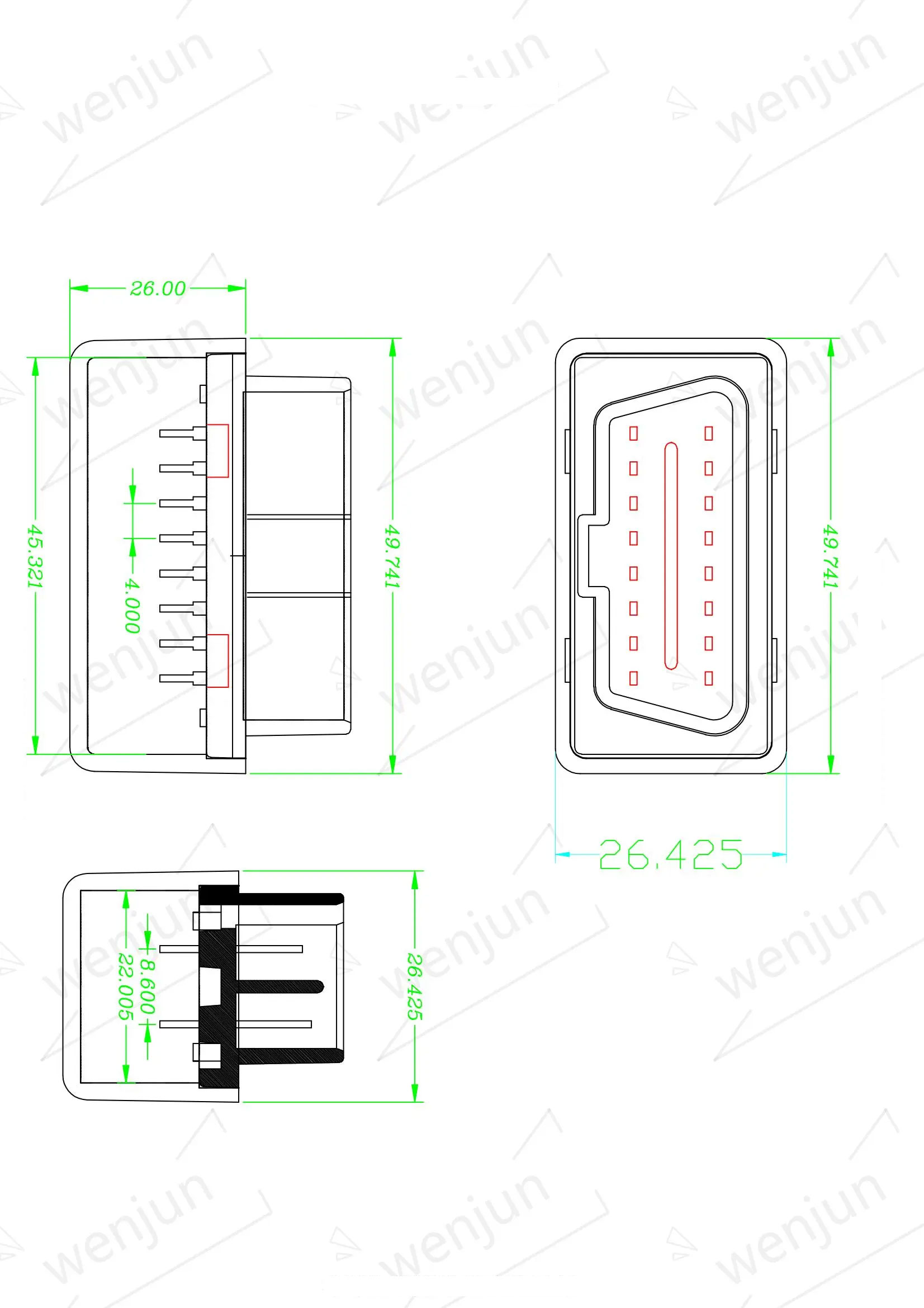 GPS Diagnostic OBD2 Plug Adapter J1962 Connection Multipurpose