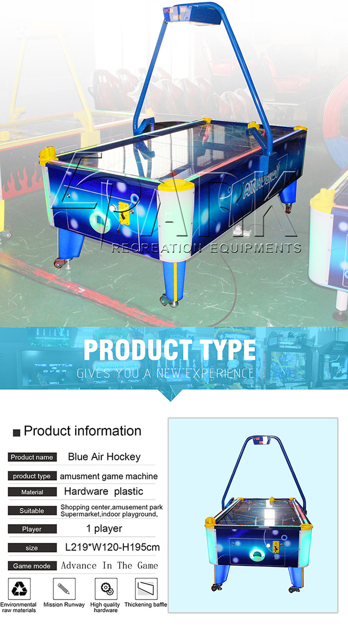 Epark Blue Air Hockey Video Entertainment Equipment Coin Pusher Attractive