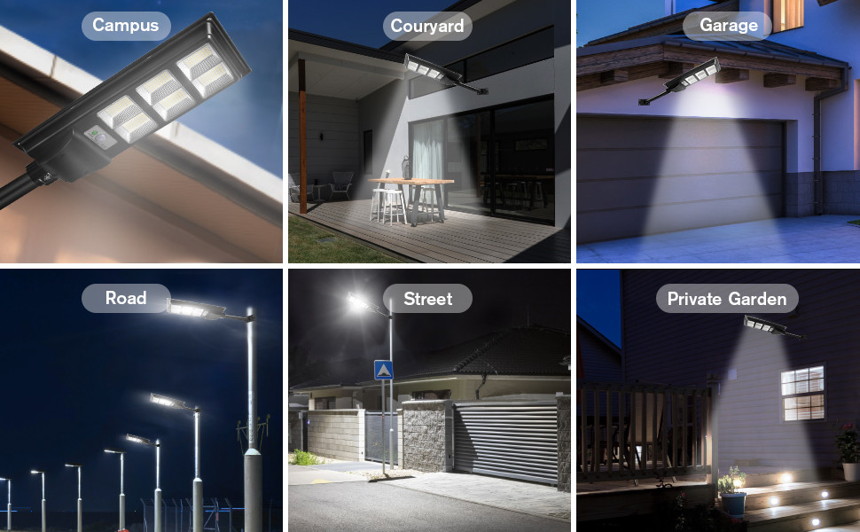 120 Watt Solar Street Light For Outdoor 5000K Daylight White Flood Endurance IP65 Waterproof
