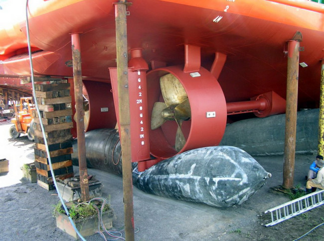 Industrial Boat Lifting Airbags 2 Cord Heavy Object Rubber Boat Launching Airbag