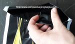 Customized Black Disposable Garbage Bag with Ribbon / Disposable Trash Bag