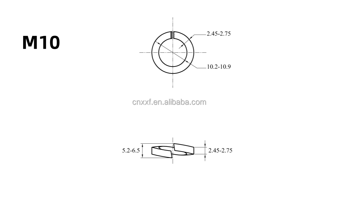 GB93 Standard NXF 2507 Flat Washer Duplex Stainless Steel Spring Washer for General Industry Performance Optimization