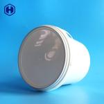 White Round Plastic Container Hygienic Reusable Environmentally Friendly