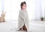 Knitted Personalized Cotton Baby Blankets , Customized Oblong Unique Baby