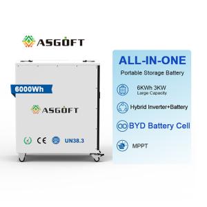 China Smart Charging 6Kwh lifepo4 Battery with 3000W Inverter Portable Mobile Power wholesale