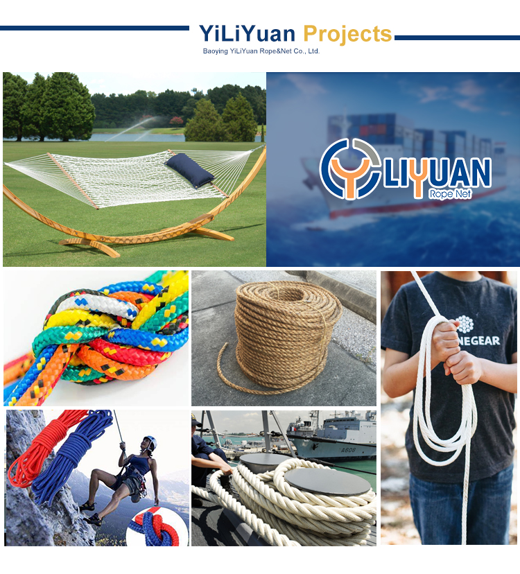 Yellow PP 3mm 4mm 5mm 6mm 8mm Twist Rope Bundling Rope Customized 200m/220m YLY-C029