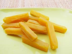 China IQF Individually Quick Frozen Steamed Sweet Potato Sticks, red skin, white flesh wholesale