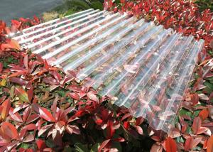 China Clear Plastic Corrugated Polycarbonate Sheets 0.8 Mm-3.0mm Weather Resistance wholesale