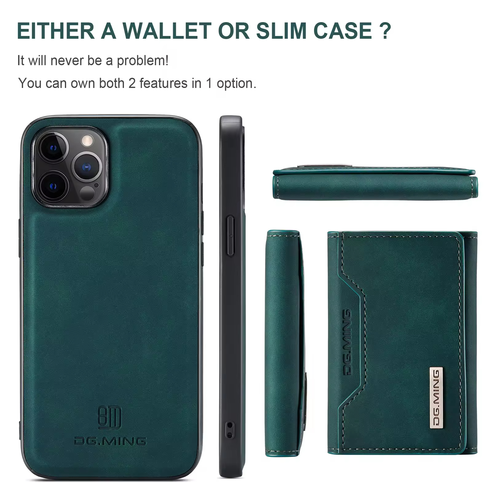 Khaki Magnetic Card Holder Wallet Mobile Phone Cases for iPhone 11 12 13 14 15 Pro Max