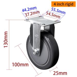 China Light Duty Swivel Casters 100mm 4 Inch Casters With Brake wholesale