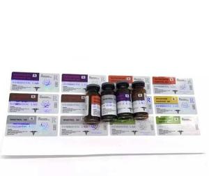 China Heat Resistant Holographic PET Offset Printing Glass Vial Labels wholesale