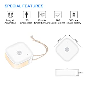 Wireless Light USB Rechargeable Motion Sensor Light