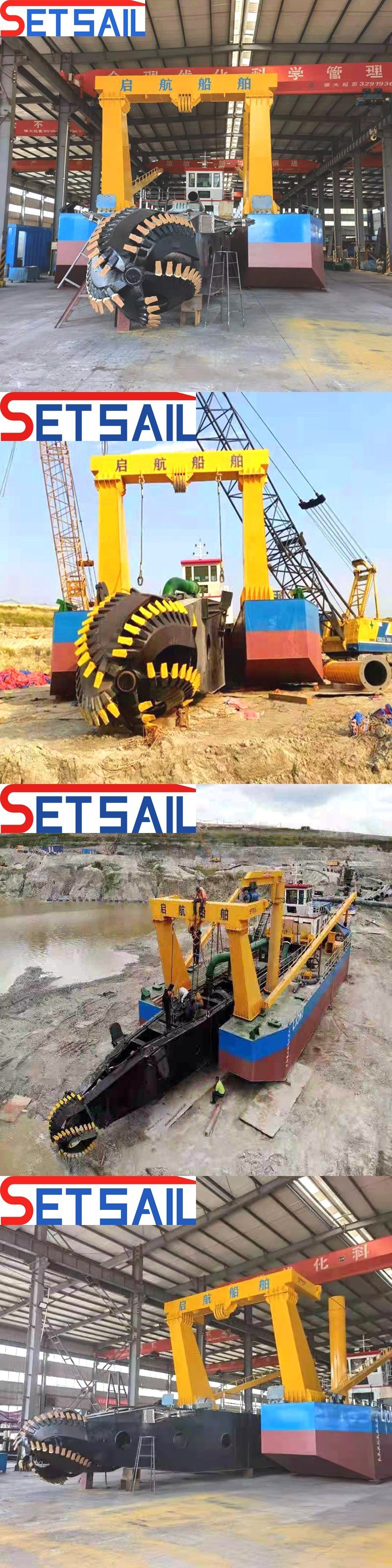 Customized Water Flow 5500m3 hydraulic Diesel Engine Cutter Suction Dredger