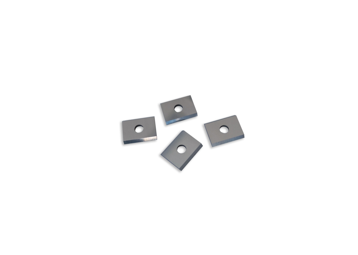 Uncoated Indexable Carbide Inserts 15mmX12mmX1.5mm Dimension Wear Resistance