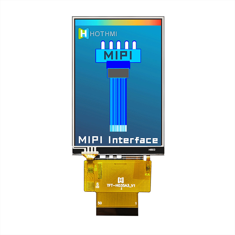 Vertical 3.5 Inch TFT LCD Module , Multifunctional TFT Capacitive Screen