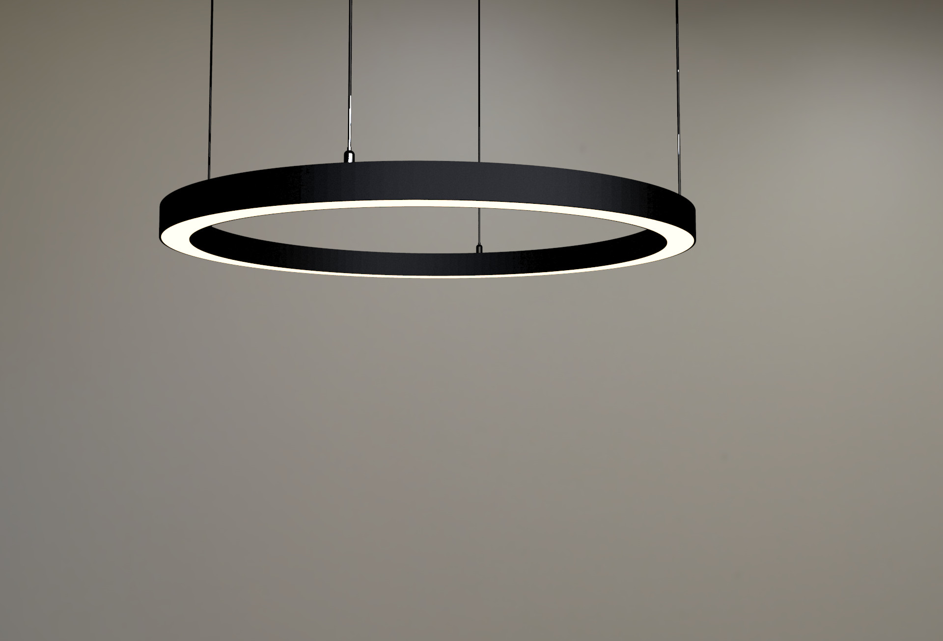 35*35mm Circular LED Profile Strip Extrusion Anodized Aluminium Alloy