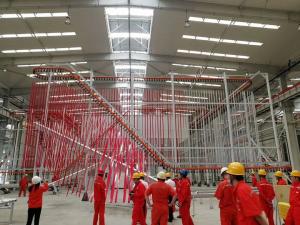 China Galvanized Sheet Vertical Powder Coating Line Large Capacity Metal Powder Coating Line wholesale