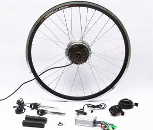 China 7 Speed Rear Wheel Electric Bike Hub Motor Conversion Kit With Batteries wholesale