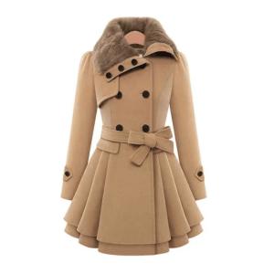 China Plus Size Women′s Coats, Autumn Winter Ladies Trench Long Fur Puffer Girls Coat Jacket for Women wholesale