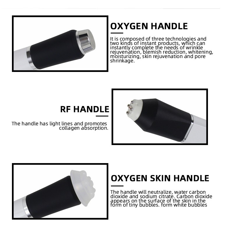 3 In 1 Oxigen CO2 Ultrasonic Machine Wrinkle Remove Skin Lifting Beauty Instrument
