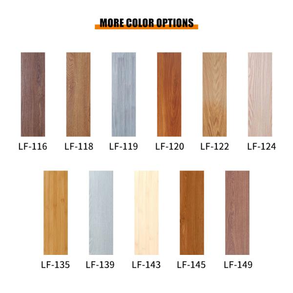 Wood Design Self Adhesive Vinyl Flooring with 1.5mm Thickness and 152.4*914.4mm Size for Home Office