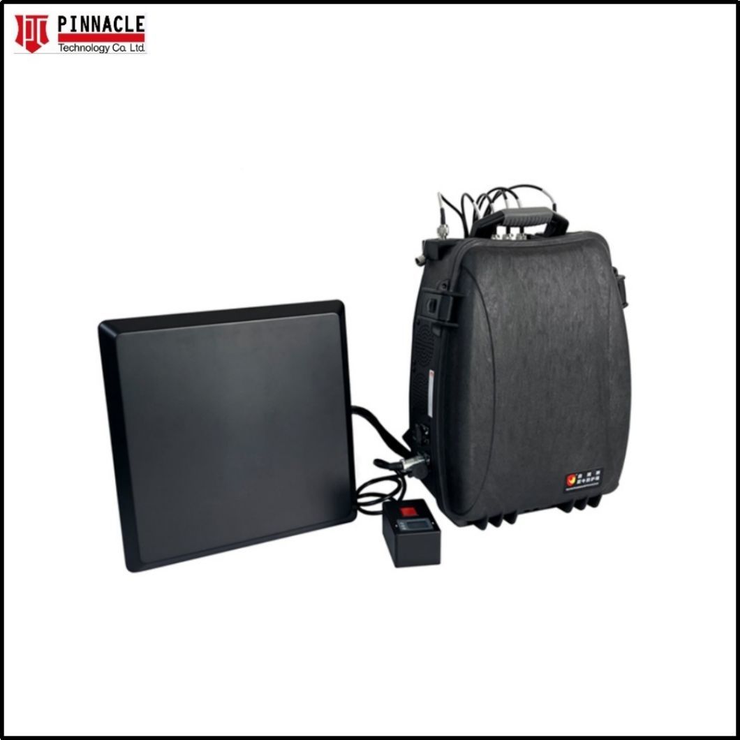 Backpack Manpack Anti-Uavs Counter Drone Signal Jammer with Internal Battery for Blocking 433MHz+900MHz+1.2g+1.5g+2.4G+5.8g