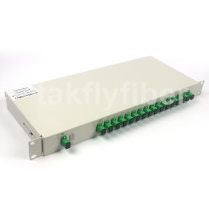 China FTTH Fiber Optic PLC Splitter 1x16 Low Insertion Loss wholesale