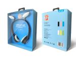 3.5mm Stereo 300mAh 8hrs Cat Ear Speaker Headphones