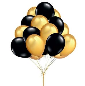 China 20pcs 12'' Gold Silver Black pink Latex Balloons Happy Birthday Wedding Party Decor Inflatable Air Globos Kids Supplies wholesale
