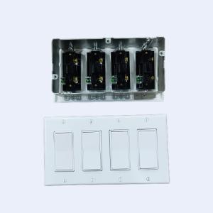 China RUFFIN Four Gang Wall Light Switch Plaster Ring Pre Fabrication wholesale