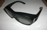 Green Linear Polarized 3D Glasses Plastic Eyewear For Movie