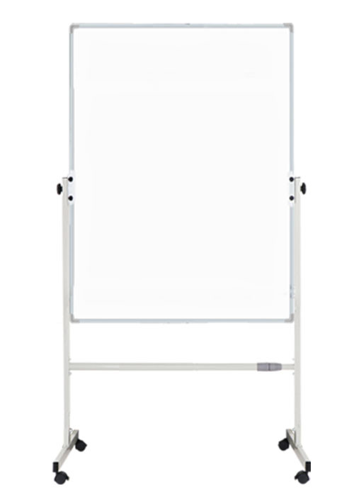 Enamel Mobile Magnetic Whiteboard With Roller Dark Powder Coating