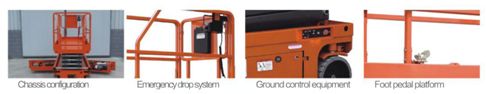 Safety Boom Man Lift Articulating Emergency Stop Button For Aerial Working Maintain