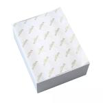 Branded White And Gold Metal Tissue Paper Wrap For Women Bag / Jewellery