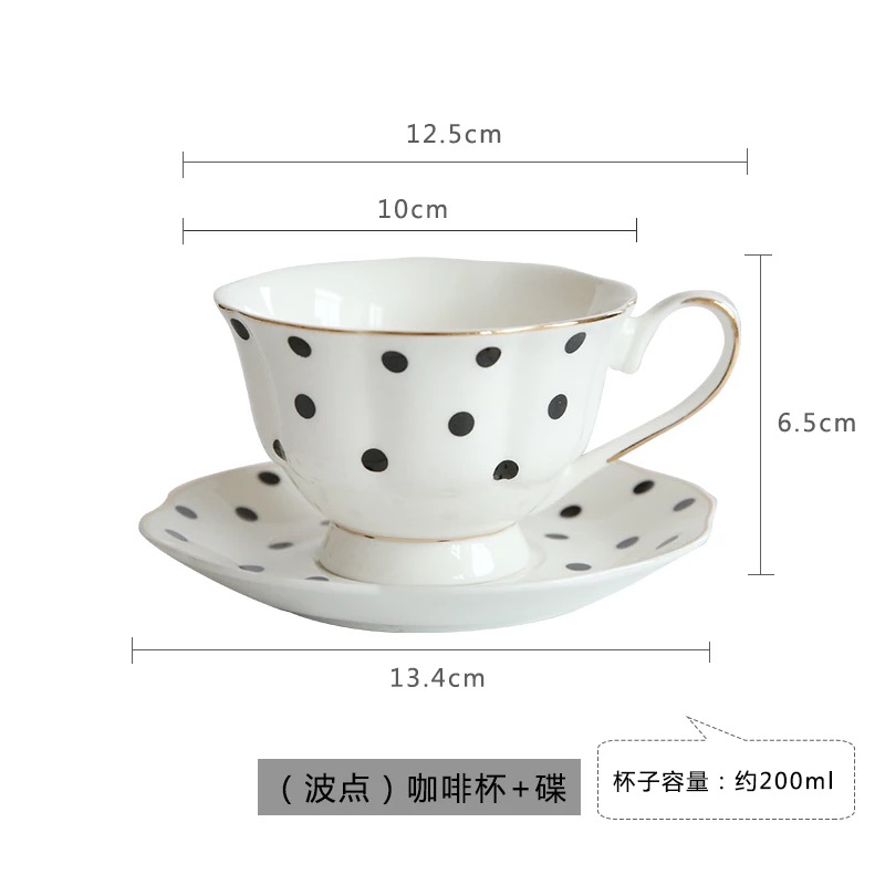 Business Gifts Occasion Vintage Porcelain Tea Cups And Saucers With Golden Handle