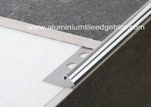 China 10mm Stainless Steel Round Edge Tile Trim / Outside Corner Trim Long Durability wholesale