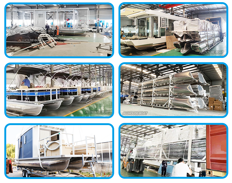 Aluminum Restaurant Boathouse floating restaurant For Elegant Dining Experience