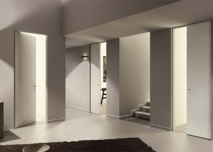China Contemporary Furniture Wood Composite Door Single Swing French Doors 2200mm*1000mm wholesale