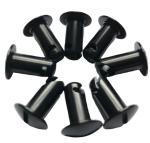 Universal Purpose 7/16"x.600" Black Quarter Turn Dzus Stud Aluminum Fastener for