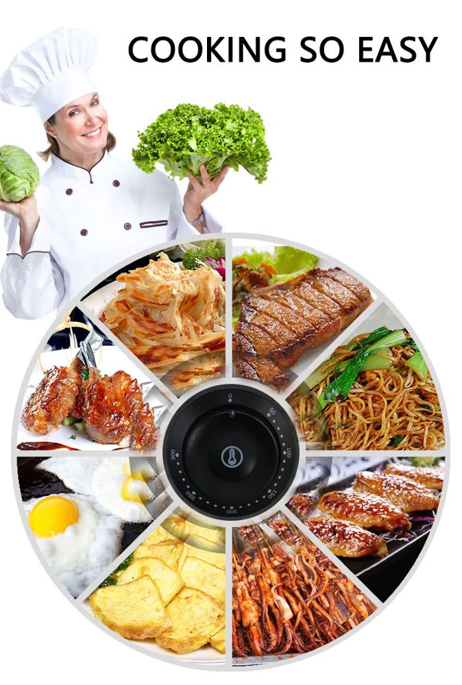 Hotel Kitchen Equipment Half Flat Half Pit Electric Griddle Silver Steel Countertop