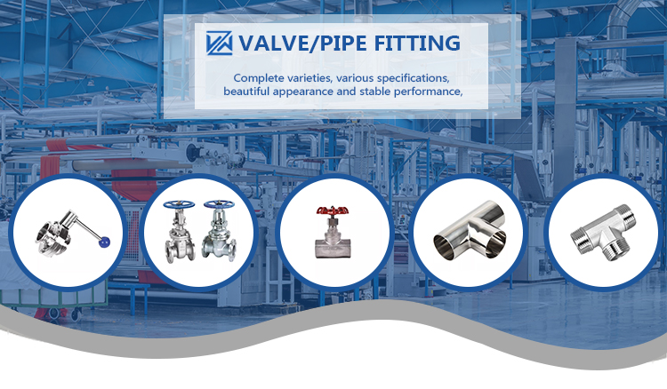 Sanitary Stainless Steel Y Type 3 Way Tee Connector with Tri-Clamp Welding Connection